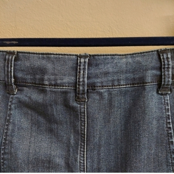 CELEBRITY PINK Dark Wash Mini Button Down Denim Skirt - Picture 6 of 11
